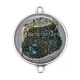Connecteur Cabochon Argent - sac