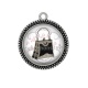 Pendentif Cabochon Argent - sac