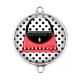 Connecteur Cabochon Argent - sac