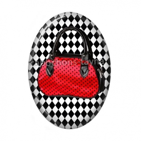 Cabochon Résine Ovale - sac
