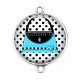 Connecteur Cabochon Argent - sac
