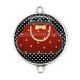 Connecteur Cabochon Argent - sac