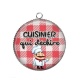 Pendentif Cabochon Argent - cuisinier qui déchire