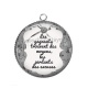 Pendentif Cabochon Argent - les gagnants trouvent des moyens, les perdants des excuses