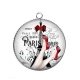Pendentif Cabochon Argent - chaussure de paris 