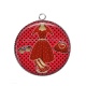 Pendentif Cabochon Argent - robe