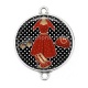 Connecteur Cabochon Argent - robe