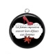 Pendentif Cabochon Argent - les femmes empruntent souvent leurs défauts aux hommes