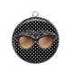 Pendentif Cabochon Argent - lunette