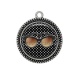 Pendentif Cabochon Argent - lunette