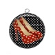 Pendentif Cabochon Argent - chaussure