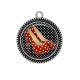 Pendentif Cabochon Argent - chaussure