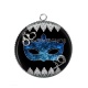 Pendentif Cabochon Argent - masque