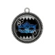 Pendentif Cabochon Argent - masque