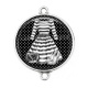Connecteur Cabochon Argent - robe