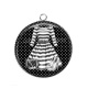 Pendentif Cabochon Argent - robe