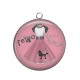 Pendentif Cabochon Argent - robe