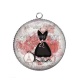 Pendentif Cabochon Argent - robe