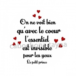 on ne voit bien qu'avec le coeur