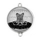Connecteur Cabochon Argent - robe