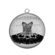 Pendentif Cabochon Argent - robe