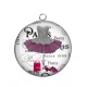 Pendentif Cabochon Argent - robe