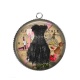 Pendentif Cabochon Argent - robe