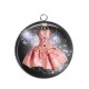 Pendentif Cabochon Argent - robe