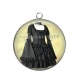 Pendentif Cabochon Argent - robe