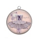 Pendentif Cabochon Argent - robe