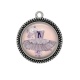 Pendentif Cabochon Argent - robe