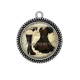 Pendentif Cabochon Argent - robe