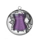 Pendentif Cabochon Argent - corsé