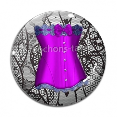 Cabochon Verre - corsé