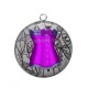 Pendentif Cabochon Argent - corsé