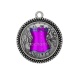 Pendentif Cabochon Argent - corsé