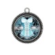 Pendentif Cabochon Argent - corsé