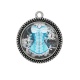 Pendentif Cabochon Argent - corsé