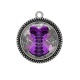 Pendentif Cabochon Argent - corsé