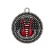 Pendentif Cabochon Argent - corsé