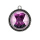 Pendentif Cabochon Argent - corsé