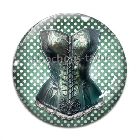 Cabochon Verre - corsé