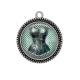 Pendentif Cabochon Argent - corsé