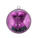 Pendentif Cabochon Argent - corsé