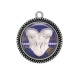 Pendentif Cabochon Argent - corsé