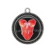 Pendentif Cabochon Argent - corsé