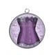 Pendentif Cabochon Argent - corsé