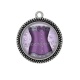 Pendentif Cabochon Argent - corsé