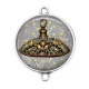Connecteur Cabochon Argent - parfum