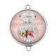 Connecteur Cabochon Argent - parfum